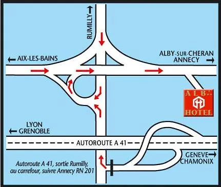 Logis Albhotel Grill Hotell Alby-sur-Cheran